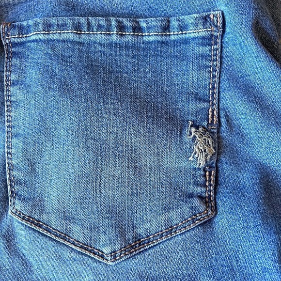 U.S. Polo Assn. Women's Jeans | Blue Denim | 14 | Embroidered Back Hit‎ - Picture 2 of 14